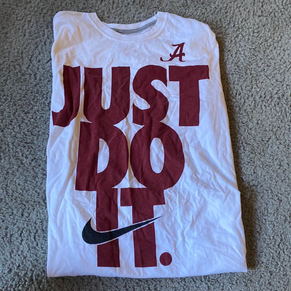 Nike Medium Alabama Just Do It Short Sleeve Shirt
